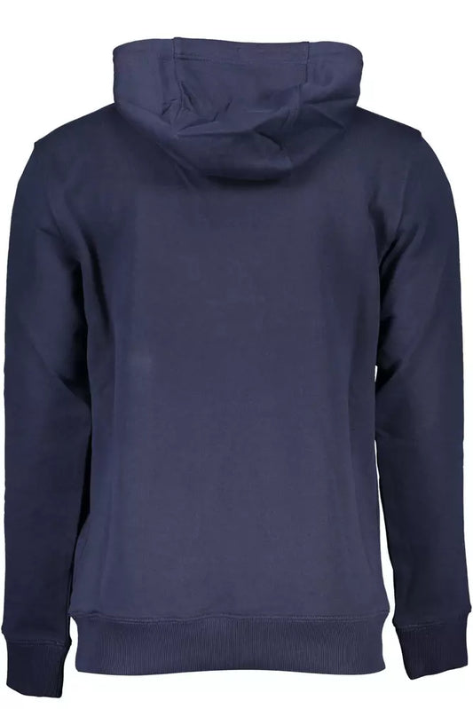 Blue Cotton Men Sweater