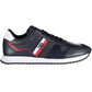 Blue Leather Men Sneaker