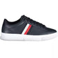 Blue Leather Men Sneaker