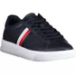 Blue Leather Men Sneaker