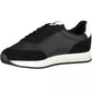 Black Polyester Men Sneaker
