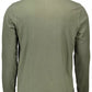 Green Cotton Men Polo Shirt