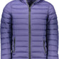 Blue Polyester Men Jacket