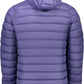 Blue Polyester Men Jacket