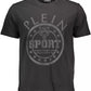 Black Cotton Men T-Shirt