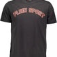 Black Cotton Men T-Shirt