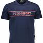 Blue Cotton Men T-Shirt