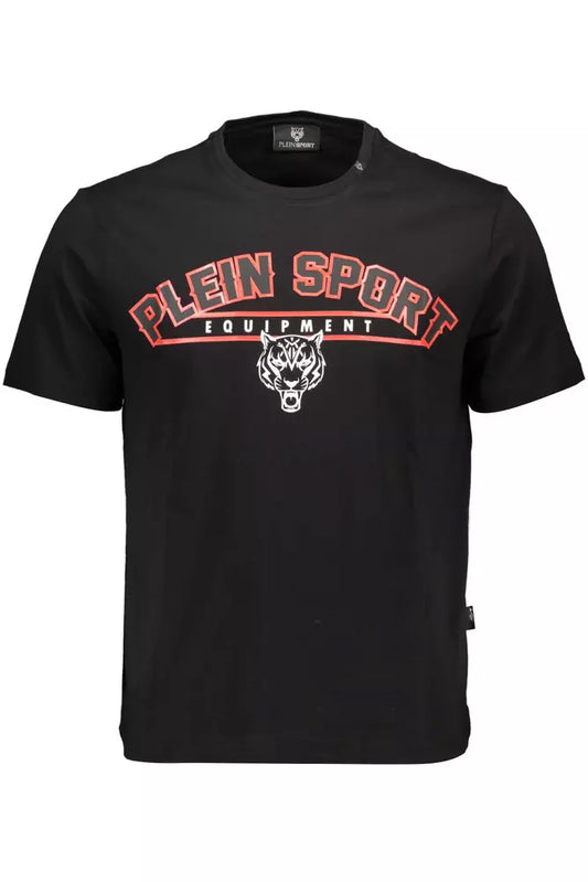 Black Cotton Men T-Shirt