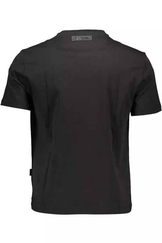 Black Cotton Men T-Shirt