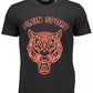 Black Cotton Men T-Shirt