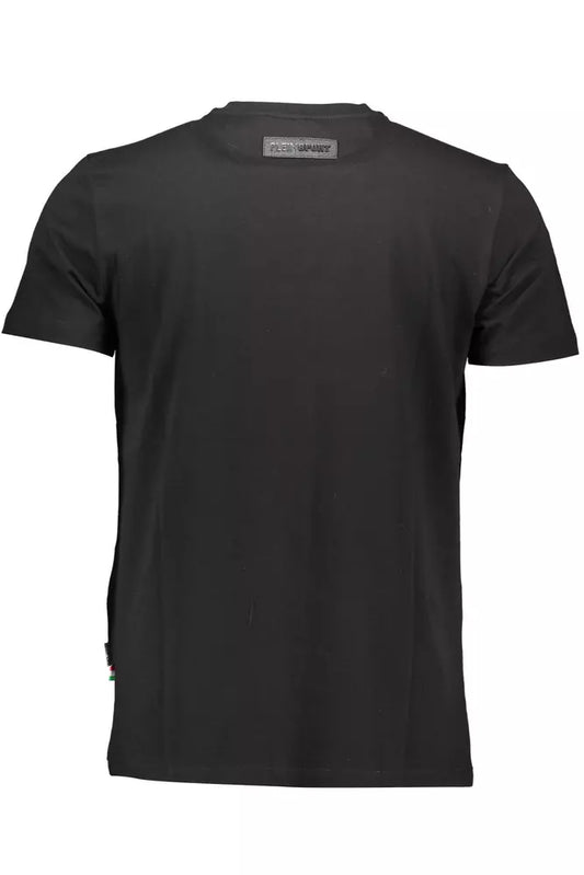 Black Cotton Men T-Shirt