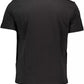 Black Cotton Men T-Shirt