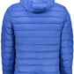 Blue Polyamide Men Jacket