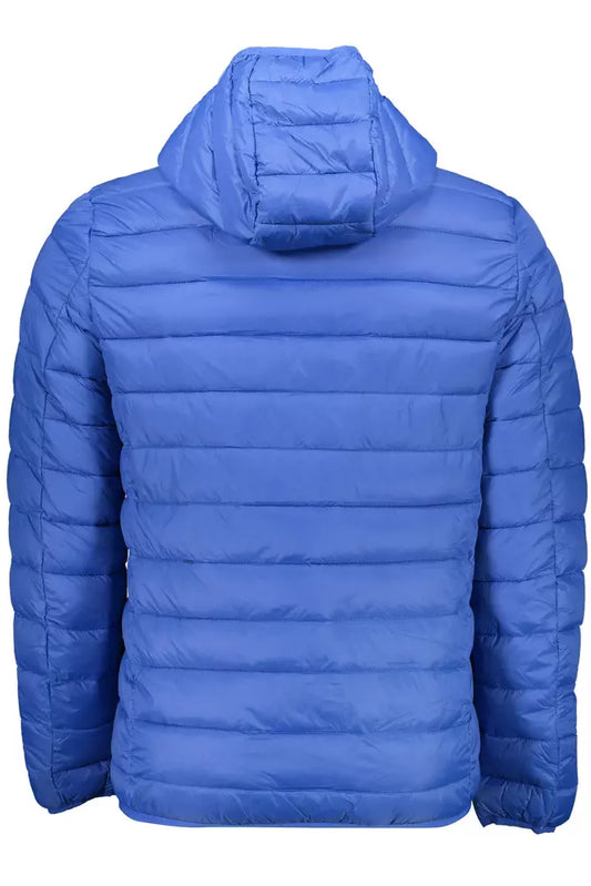 Blue Polyamide Men Jacket