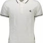 White Cotton Men Polo Shirt