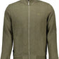Green Cotton Men Sweater