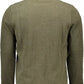Green Cotton Men Sweater