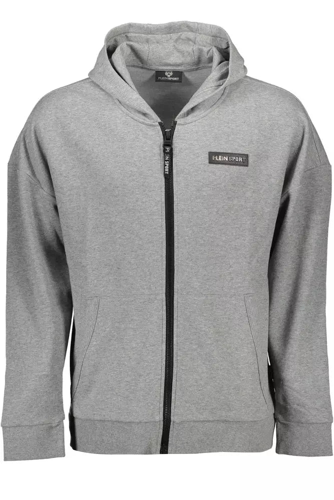 Gray Cotton Men Sweater