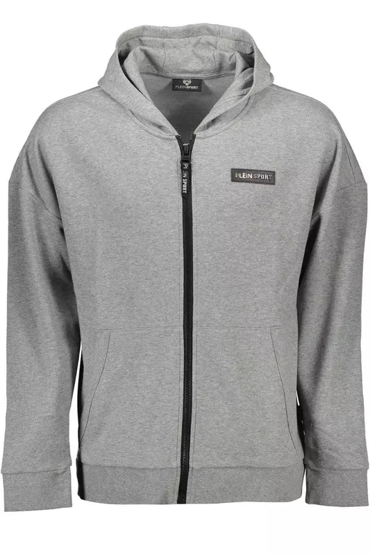 Gray Cotton Men Sweater
