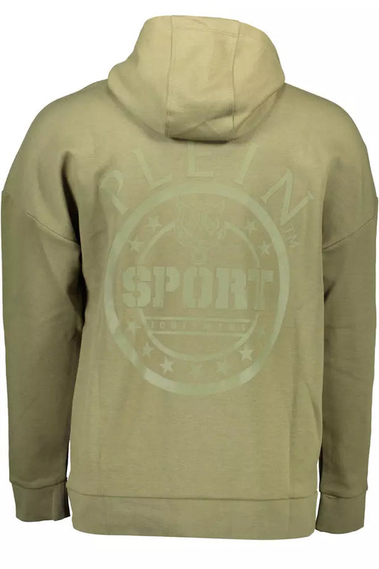 Green Cotton Men Sweater