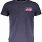 Blue Cotton Men T-Shirt