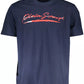 Blue Cotton Men T-Shirt