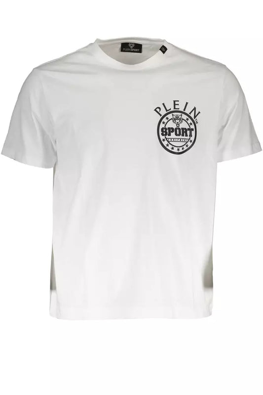 White Cotton Men T-Shirt