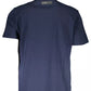 Blue Cotton Men T-Shirt