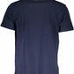 Blue Cotton Men T-Shirt