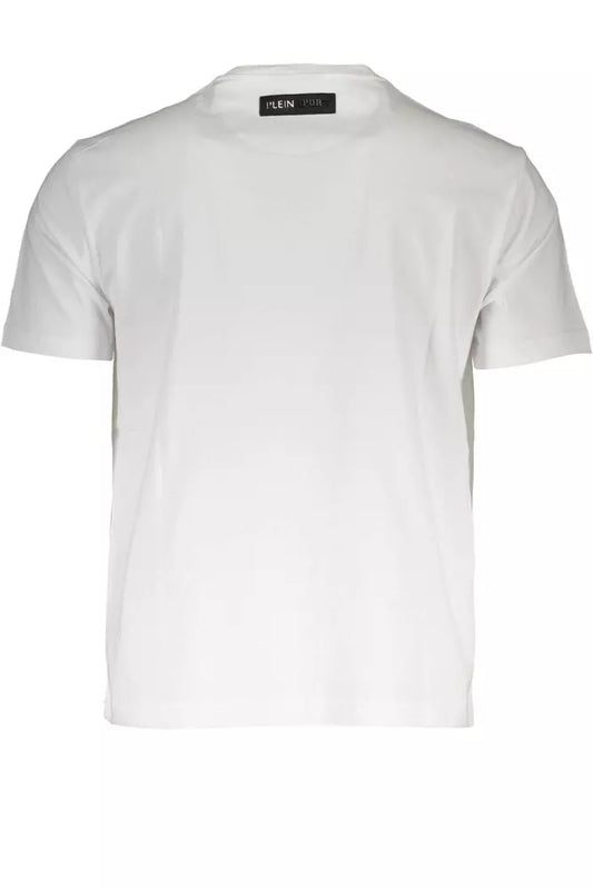 White Cotton Men T-Shirt