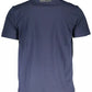 Blue Cotton Men T-Shirt