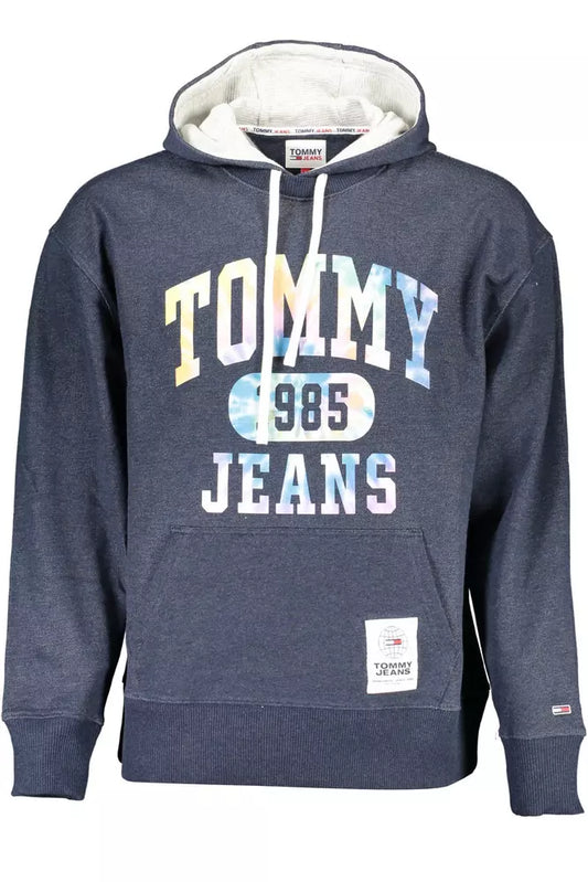 Blue Cotton Men Sweater