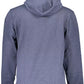 Blue Cotton Men Sweater