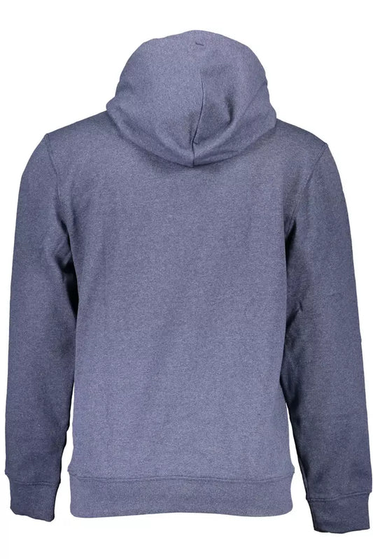 Blue Cotton Men Sweater