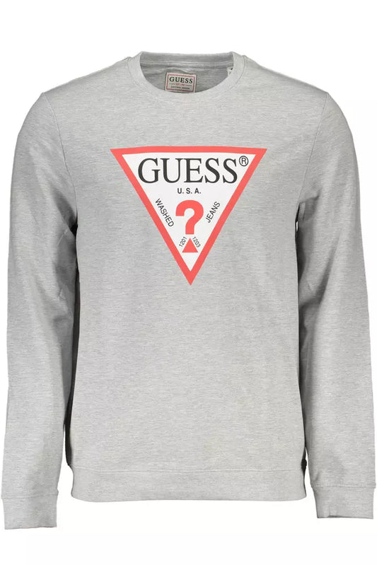 Gray Cotton Men Sweater