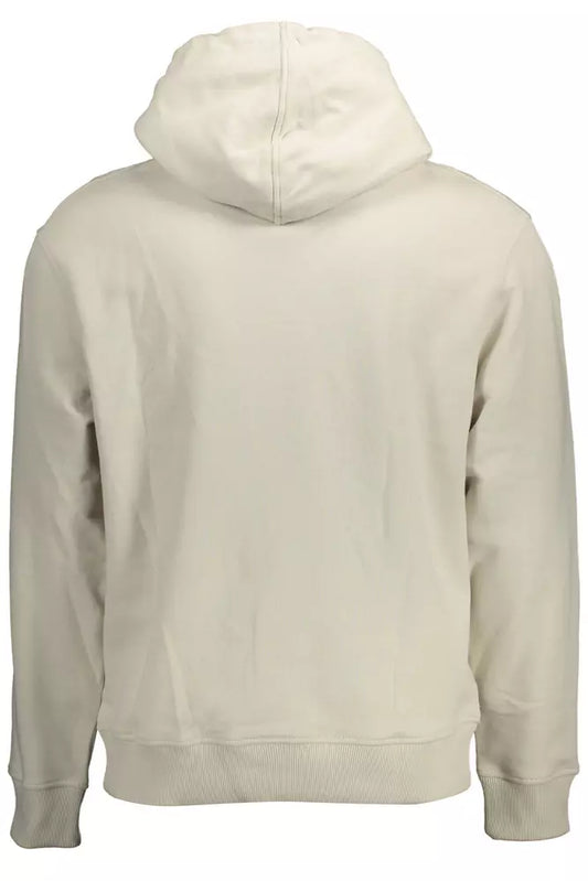 Beige Cotton Men Sweater