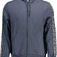 Blue Cotton Men Sweater