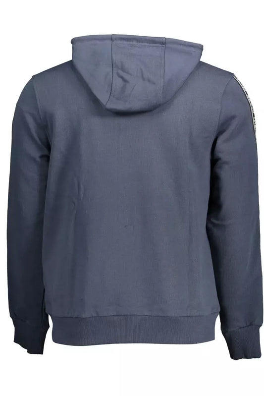 Blue Cotton Men Sweater