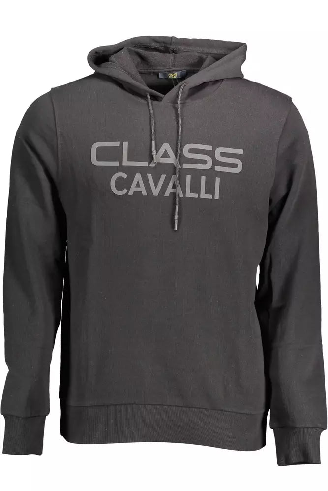 Black Cotton Men Sweater