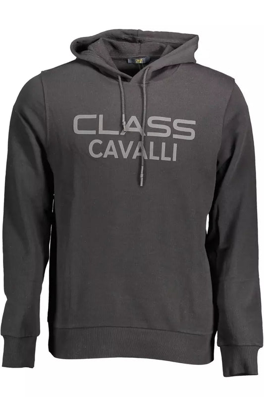 Black Cotton Men Sweater