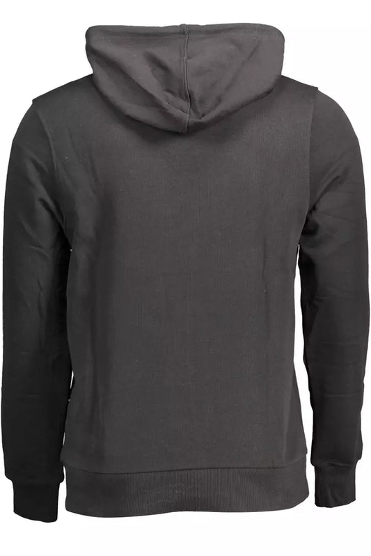 Black Cotton Men Sweater