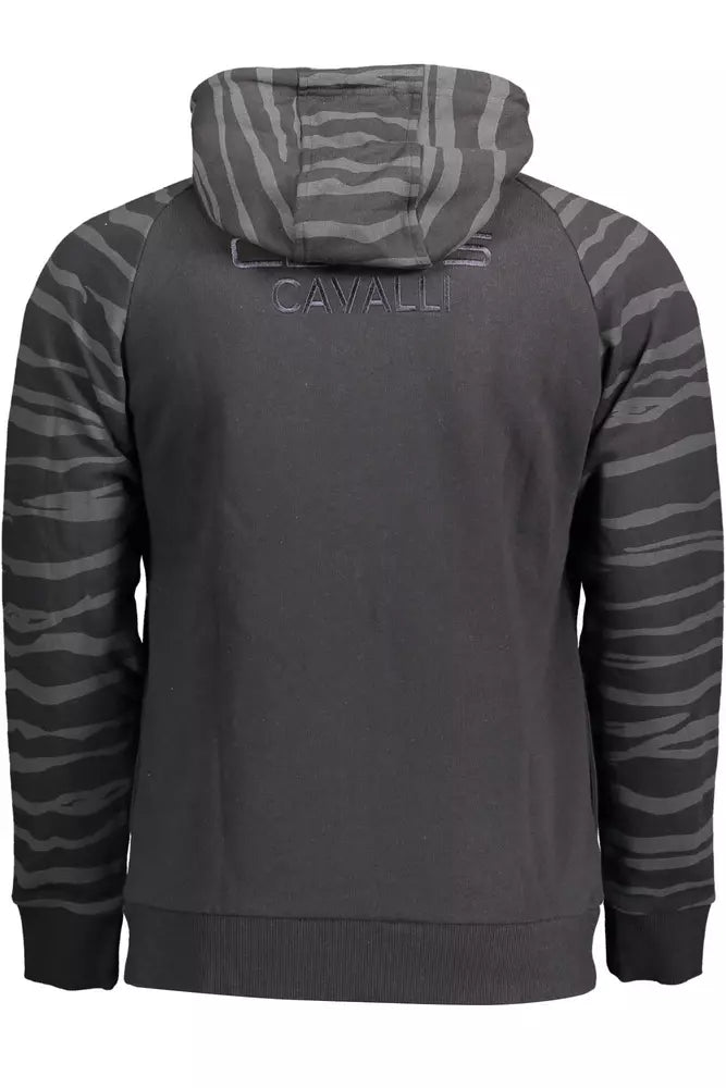Black Cotton Men Sweater