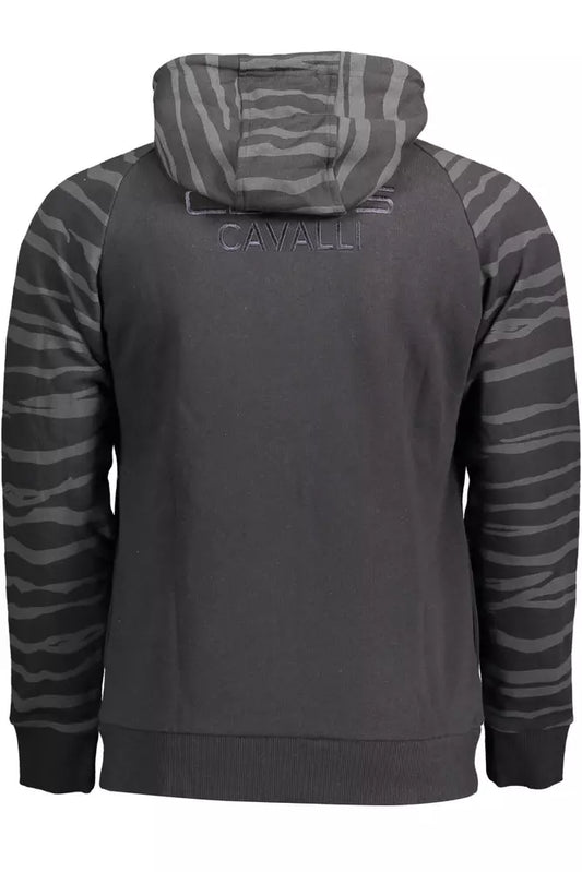 Black Cotton Men Sweater