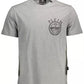 Gray Cotton Men T-Shirt