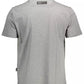 Gray Cotton Men T-Shirt