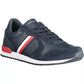 Blue Leather Men Sneaker