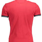 Pink Cotton Men Polo Shirt