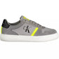 Gray Polyester Men Sneaker