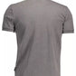 Gray Cotton Men Polo