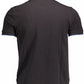 Black Cotton Men Polo Shirt